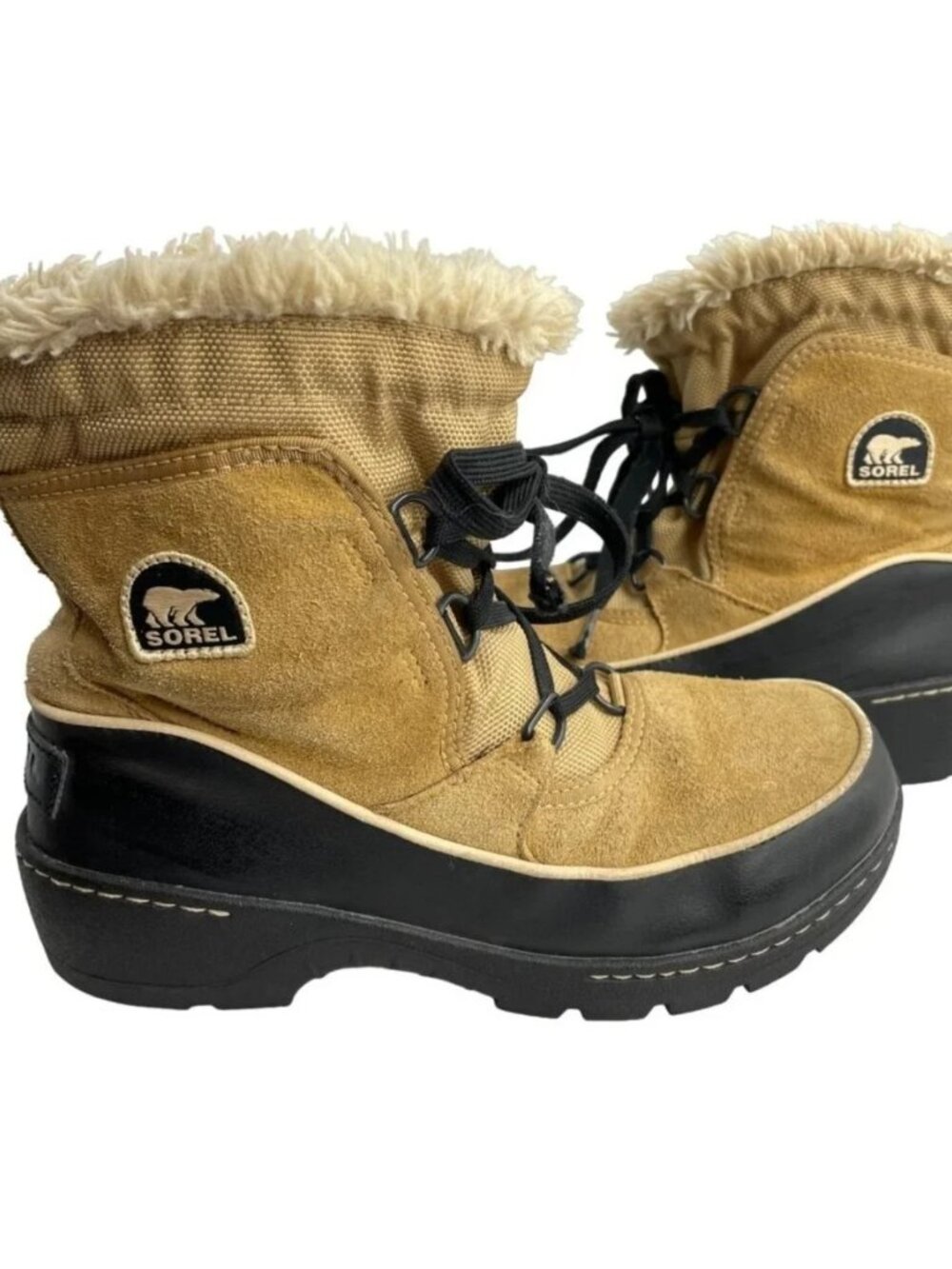 Sorel Tivoli Beige NY2636-373 Insulated Waterproof Duck Snow Boots Youth Girls 5